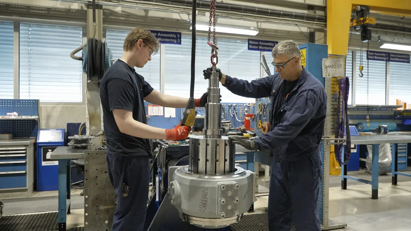 Fra produksjonen i Kongsberg Maritime Brattvåg